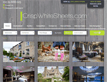 Tablet Screenshot of crispwhitesheets.com